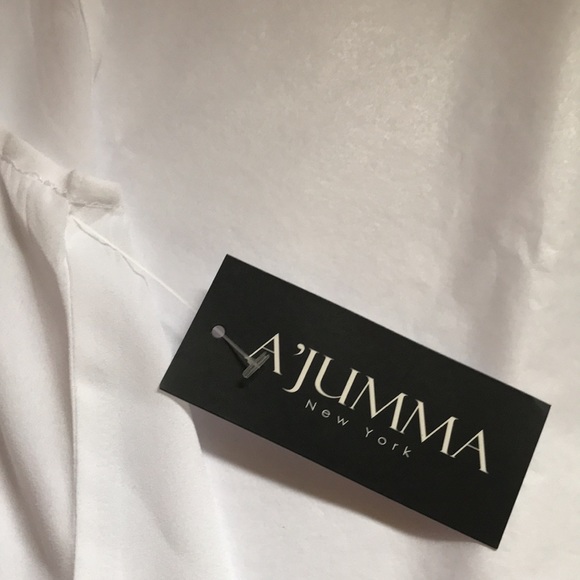 A’jumma sleeveless white semi sheer blouse size 3X - Picture 7 of 15